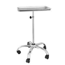 Height Adjustable Medical Instrument Trolley Medical Surgical Tray Table Stand